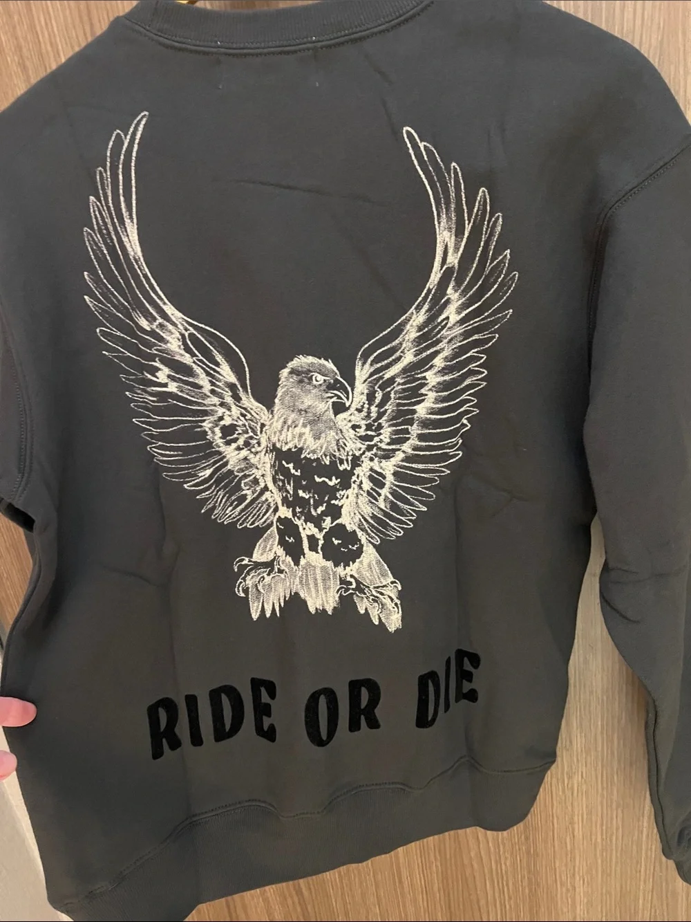 Wildfox Black 'Bike Mama 1995' Crewneck Sweatshirt